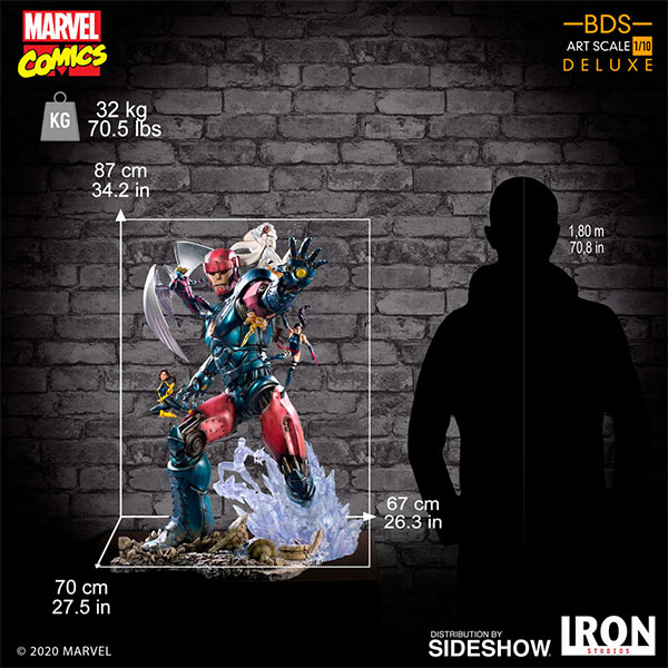 Iron Studios Marvel X-Men vs Sentinel Art Scale Deluxe Statue Set of All 3 Statues